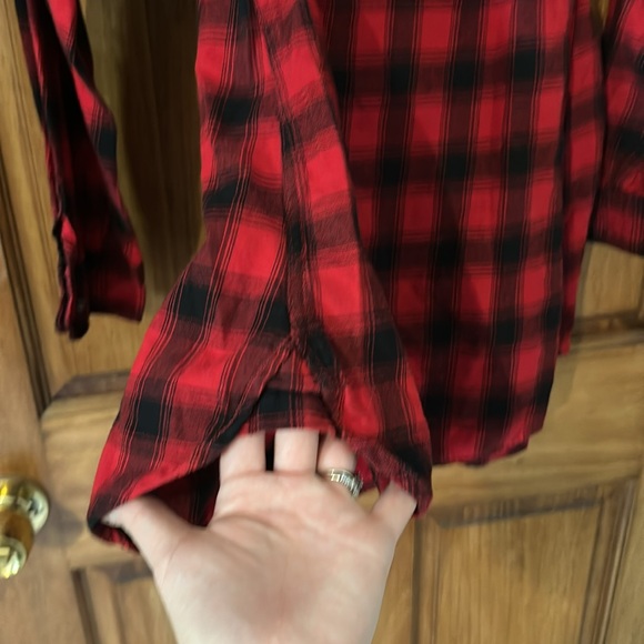 Isabel maternity for target red plaid top size Large - Picture 5 of 6